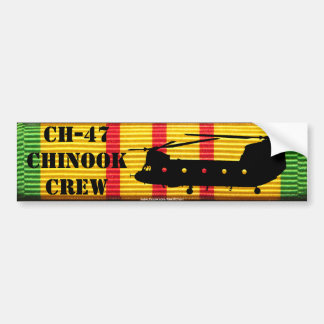 CH-47 Chinook Crew VSM Ribbon Bumper Sticker