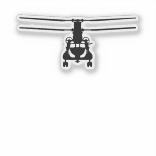 CH-47 Chinook Frontal View Sticker