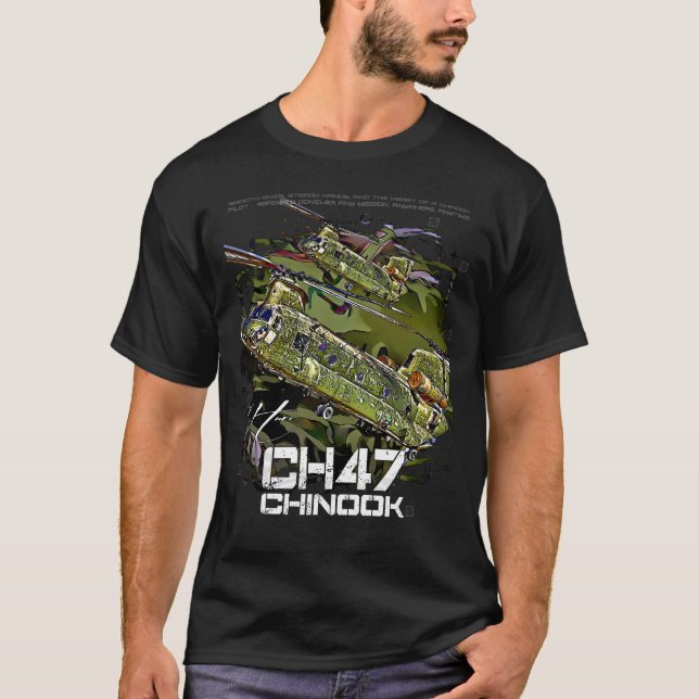 CH-47 Chinook helicopter T-Shirt (Front)