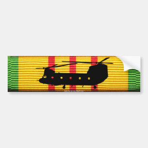 CH-47 Chinook on VSM Ribbon Bumper Sticker