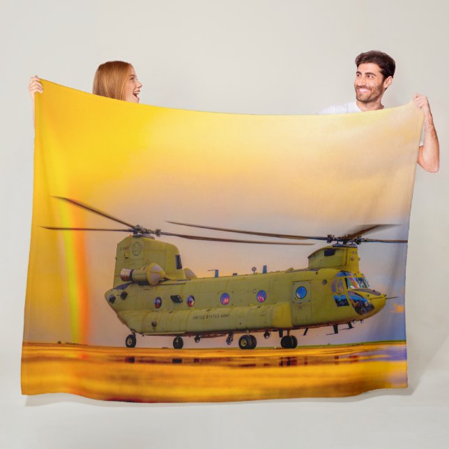 CH-47F CHINOOK FLEECE BLANKET (In Situ)