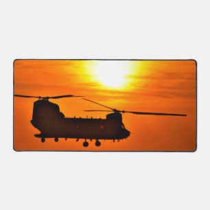 CH-47F CHINOOK SUNSET DESK MAT