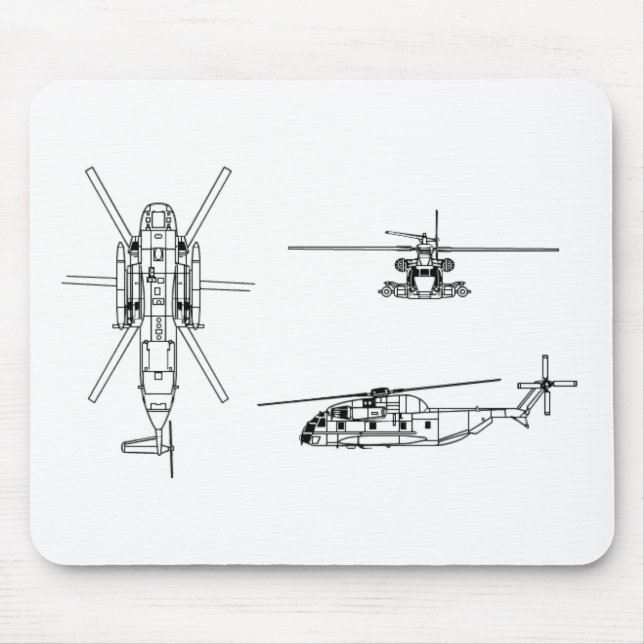 CH-53 Sea Stallion Mouse Mat (Front)