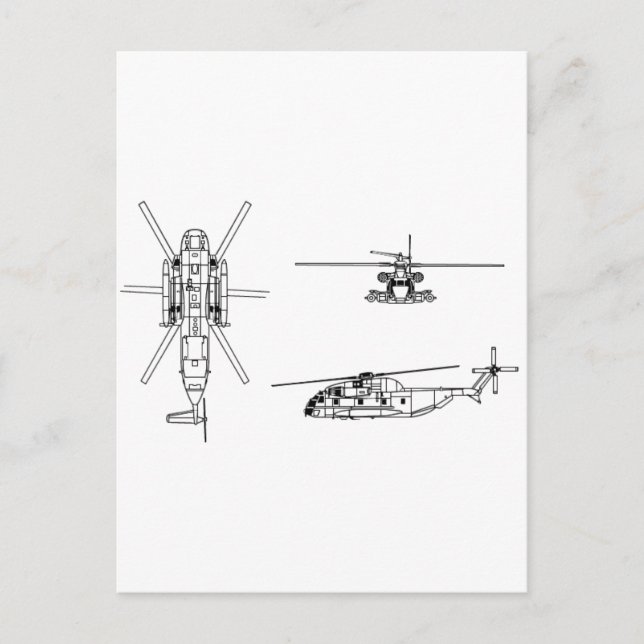 CH-53 Sea Stallion Postcard (Front)