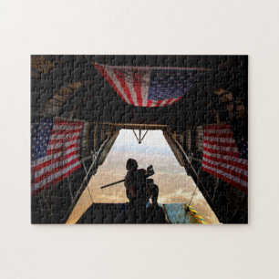 CH-53E SUPER STALLION - FLAG (11x14 INCH) Jigsaw Puzzle