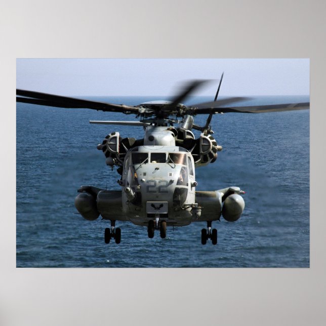 CH-53E Super Stallion Helicopter Poster (Front)