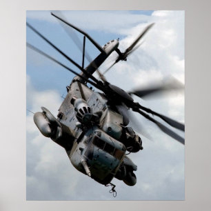 CH-53E Super Stallion Helicopter Poster