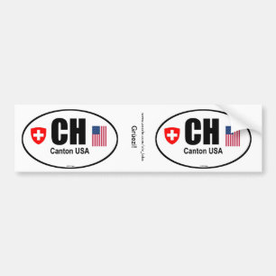 CH Canton USA Bumper Sticker