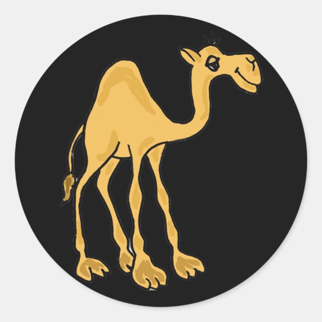CH- Funny Cartoon Camel Stickers (Front)
