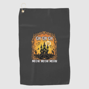 Ch Meow Halloween Haunted Castle_1 Golf Towel