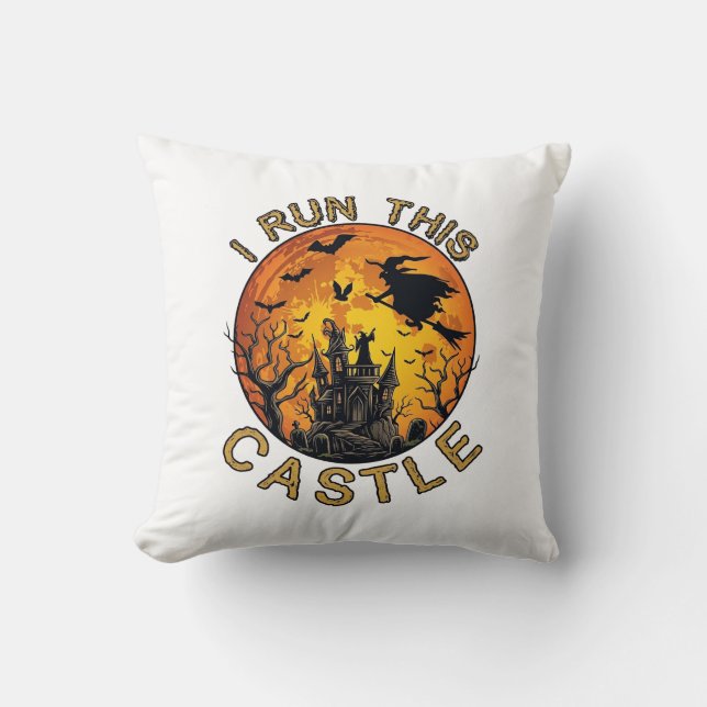 Ch Meow Halloween Haunted Castle (2)_1 Cushion (Front)