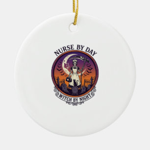 Ch Meow Halloween Haunted Castle (3)_1 Ceramic Tree Decoration