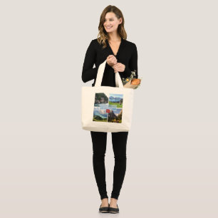 CH Switzerland - Interlaken - Lake Thun - Thunerse Large Tote Bag