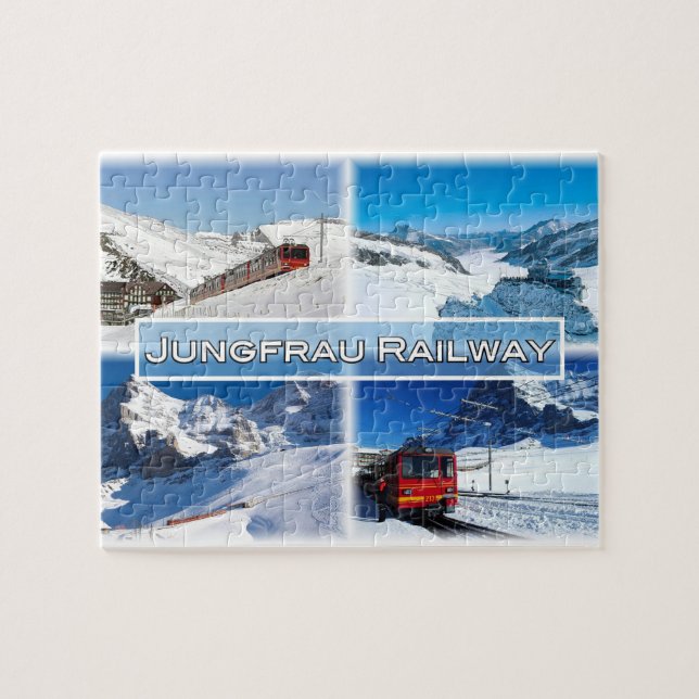 CH Switzerland -  Jungfrau Railway - Jigsaw Puzzle (Horizontal)