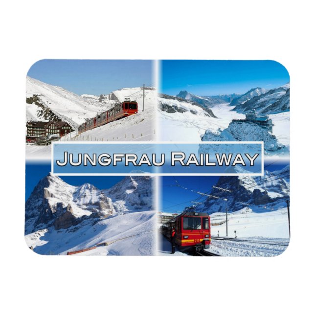 CH Switzerland -  Jungfrau Railway - Magnet (Horizontal)