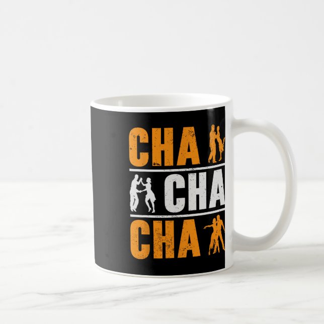 Cha Cha Cha Dancer Dancing Cuban Dance  Coffee Mug (Right)