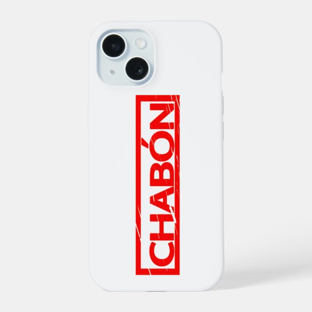 Chabón Stamp iPhone 15 Case (Back)