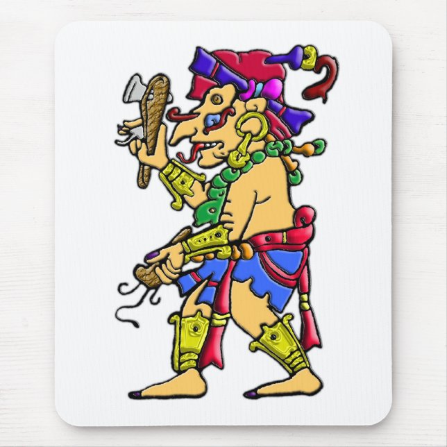 Chac mayan rain god mouse mat (Front)