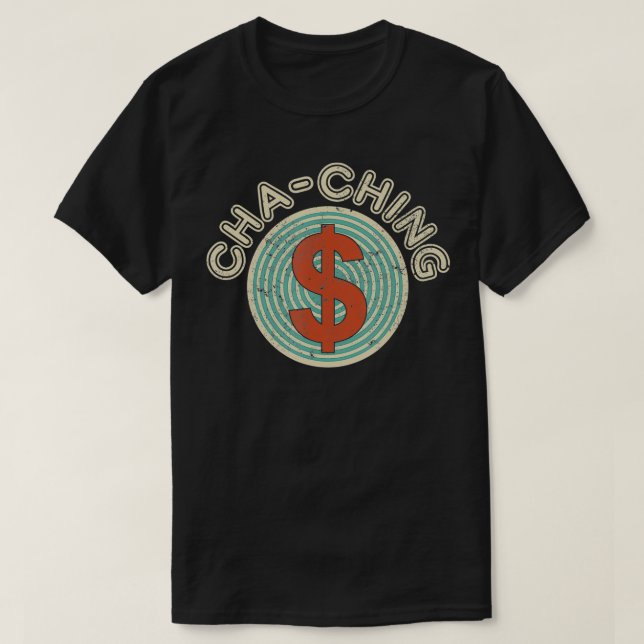 ChaChing Tshirt Funny Black Friday Shopping Sale M (Design Front)