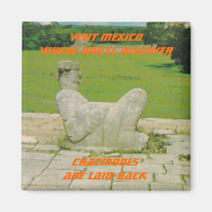 CHACMOOL CHAC-MOOL SOUVENIR MAGNET MEXICO TRAVEL