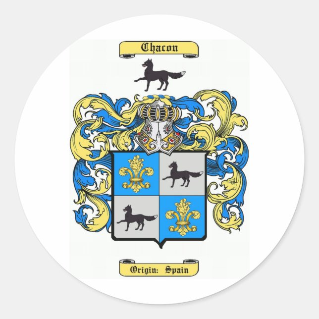 chacon classic round sticker (Front)