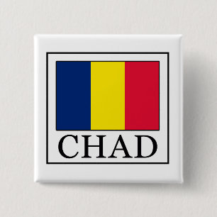 Chad 15 Cm Square Badge