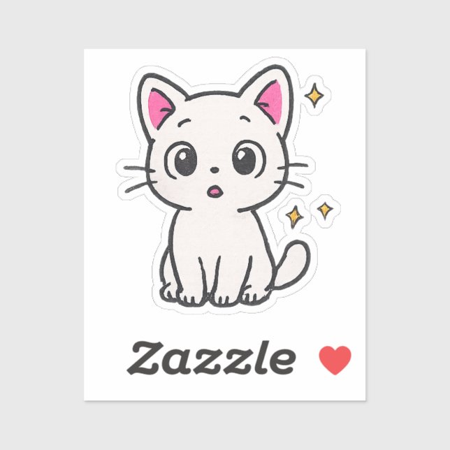 Chad 90s Glitter Gel Pen Style transparent sticker (Sheet)