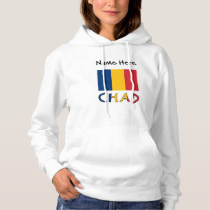 Chad and Chadian Flag Personalised Hoodie