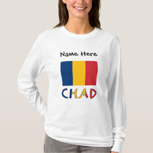 Chad and Chadian Flag Personalised T-Shirt