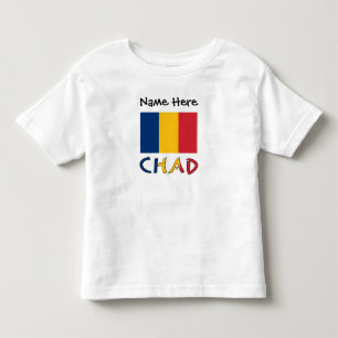 Chad and Chadian Flag Personalised Toddler T-Shirt