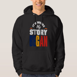 Chad Chadian Chad Flag Its Where My Story Began Ch Hoodie