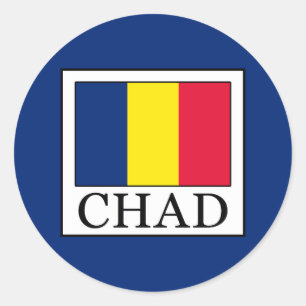 Chad Classic Round Sticker