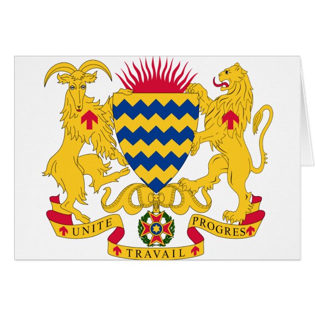 Chad Coat of Arms (Front Horizontal)
