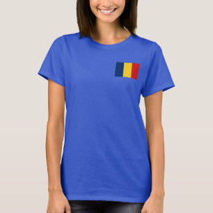 Chad Flag and Map dk T-Shirt
