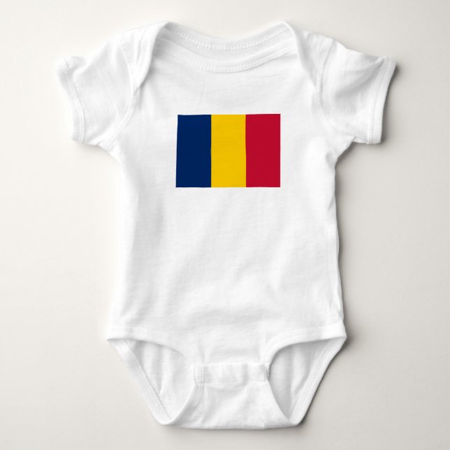 Chad Flag Baby Bodysuit (Front)
