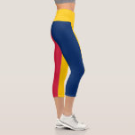 Chad Flag Capri Leggings<br><div class="desc">Patriotic flag of Chad.</div>