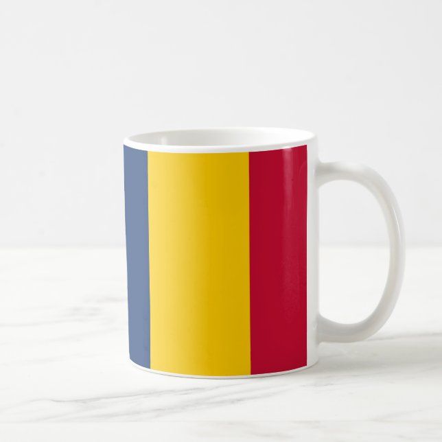 Chad Flag Ceramic Coffee Mug (Right)