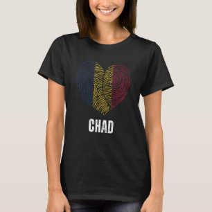 Chad Flag Chadian Flag Chad DNA Chad Heart T-Shirt