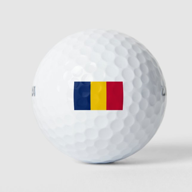 Chad Flag Golf Balls (Front)