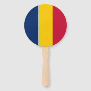 Chad Flag Hand Fan