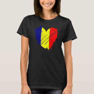 Chad Flag I Love Chad It Is In My Dna For Chadians T-Shirt