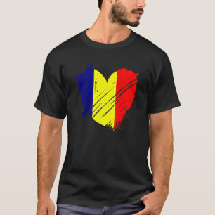 Chad Flag I Love Chad It Is In My Dna For Chadians T-Shirt