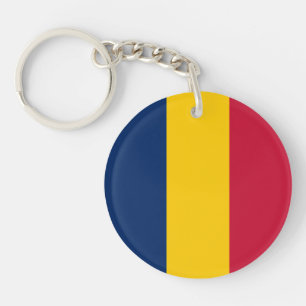 Chad Flag Key Ring