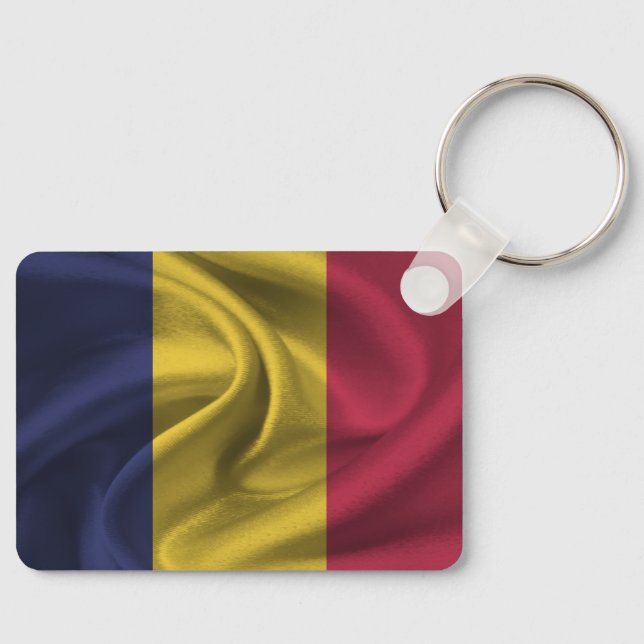 Chad Flag Keychain (Front)