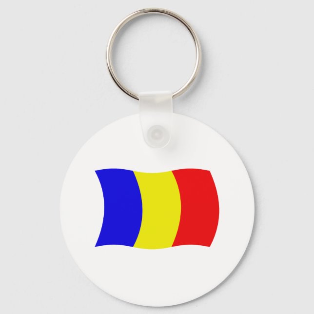 Chad Flag Keychain (Front)