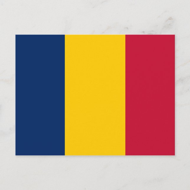 Chad Flag Postcard (Front)