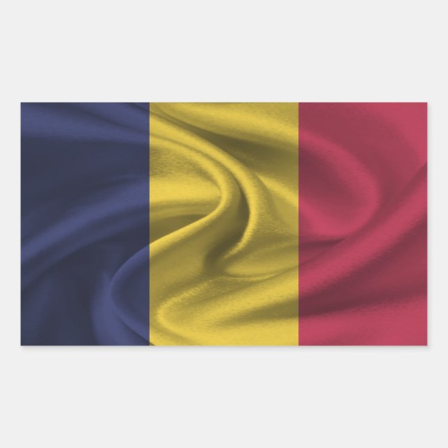Chad Flag Rectangular Sticker (Front)