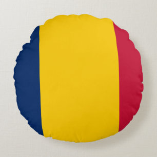Chad Flag Round Cushion