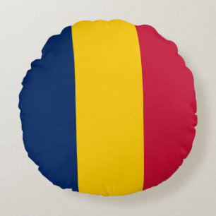 Chad Flag Round Cushion