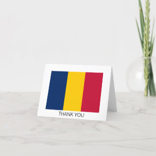 Chad Flag Thank You Card